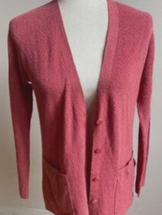 Sweaters - Women's Rose Pink Button-Front Cardigan Sweater